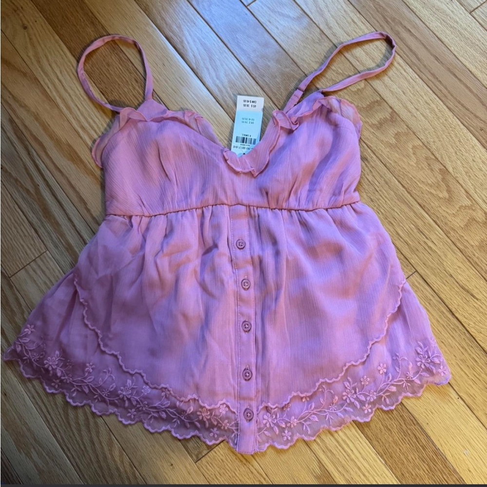 Pink Hollister Tank